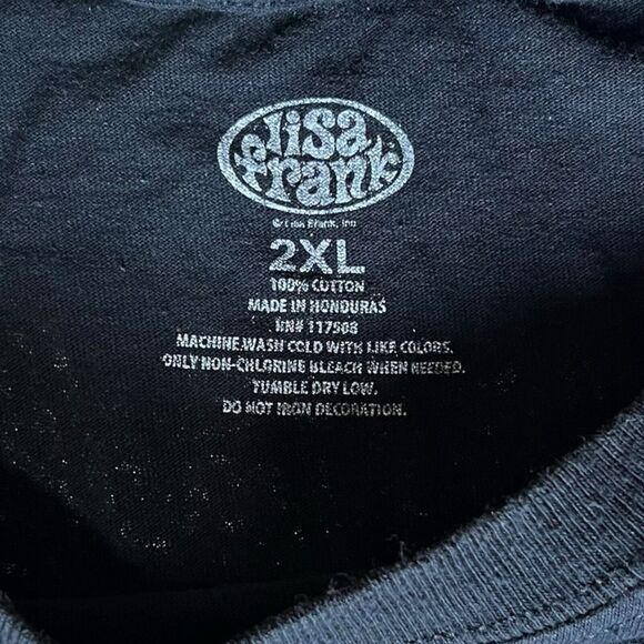 Lisa Frank 1993 Black Long Sleeved Hip Hop Bears Colorful Shirt Adult Size 2XL - Picture 5 of 7